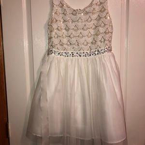 White formal dress size 9